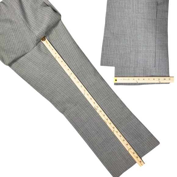 Vintage 1960s Cricketeer Smiths Mens 3-Piece Suit Pinstripe Double Vented Gray - Picture 5 of 11